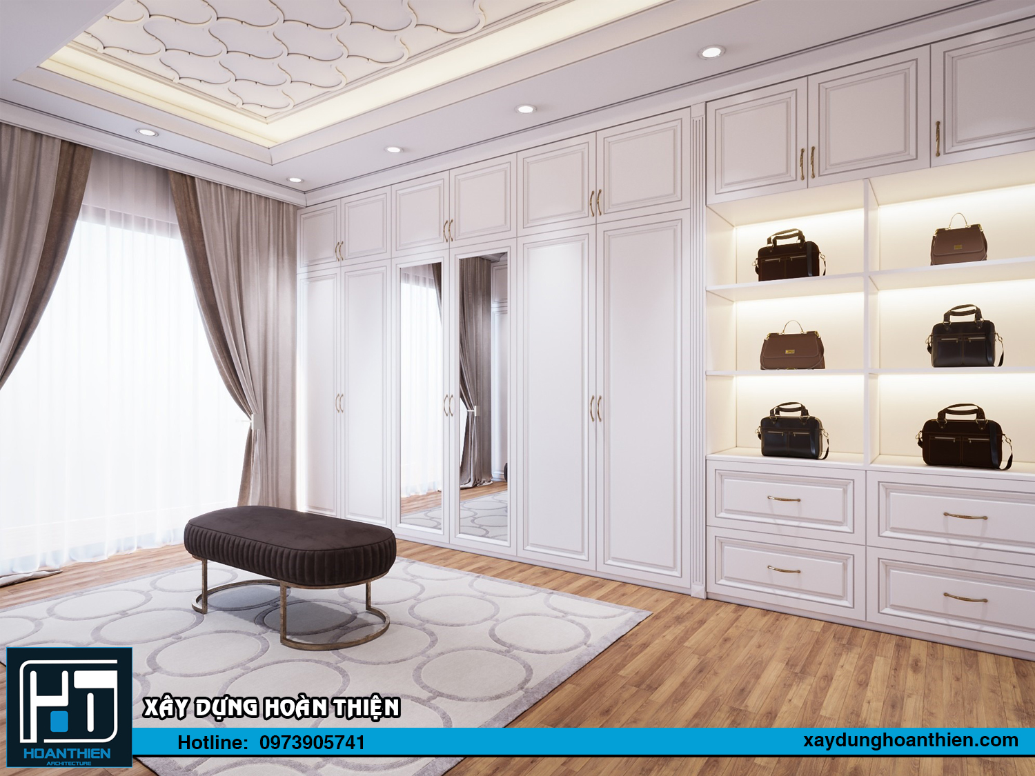 Mẫu thiết kế biệt thự hiện đại 3 tầng diện  tích 16x13m  tại Uông Bí, Quản Ninh