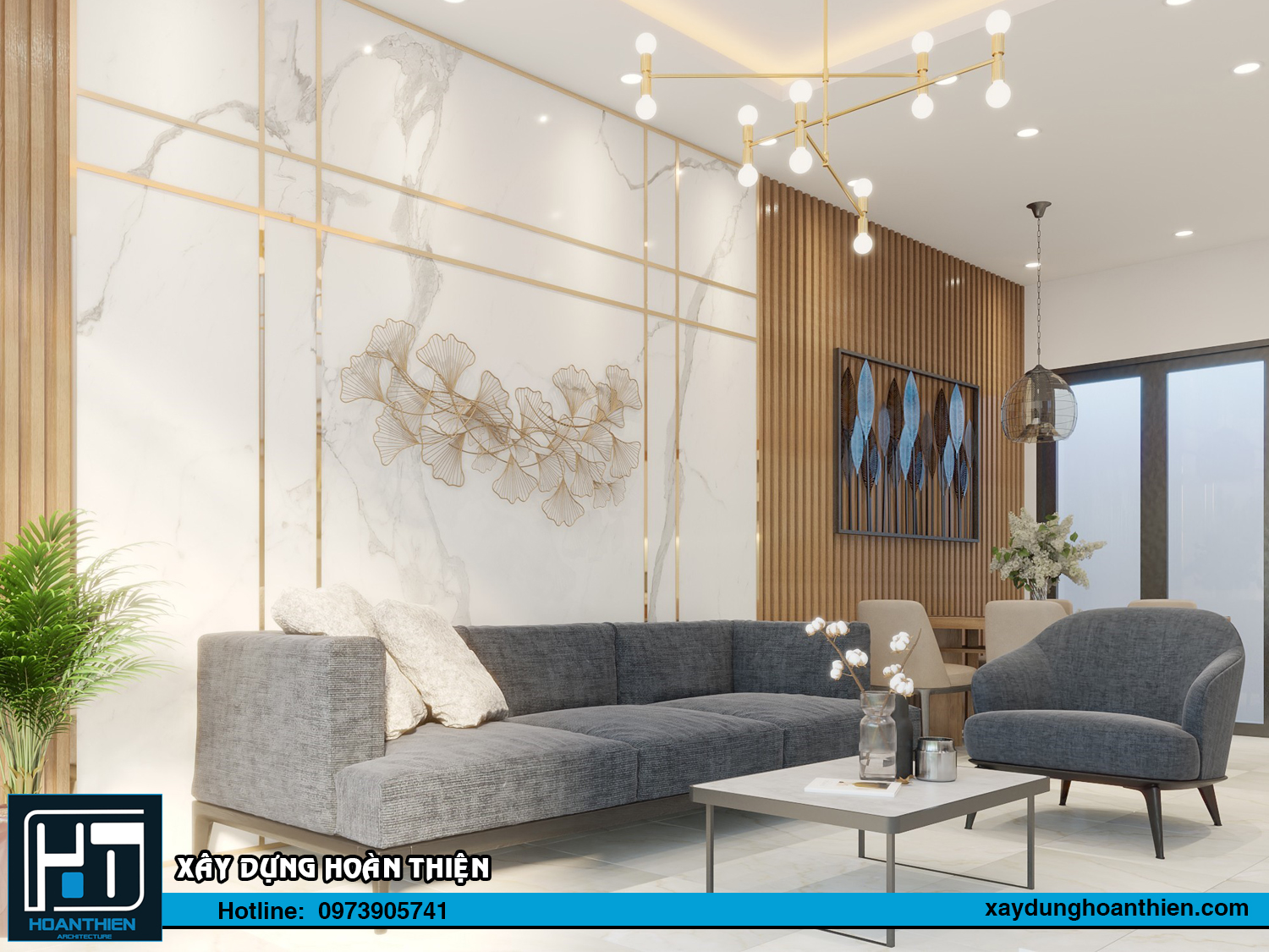 Mẫu thiết kế biệt thự tân cổ điển 3 tầng diện tích 9,5x9m tại Vĩnh Bảo, Hải Phòng
