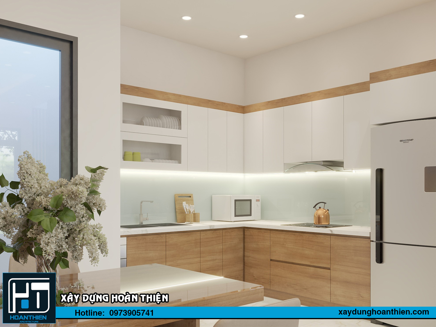 Mẫu thiết kế biệt thự tân cổ điển 3 tầng diện tích 9,5x9m tại Vĩnh Bảo, Hải Phòng