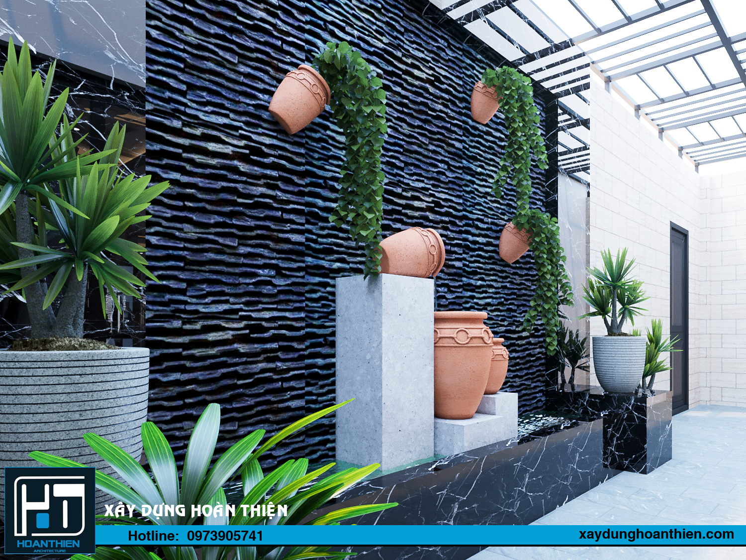 thiết kế biệt thự 2 tầng hiện đại