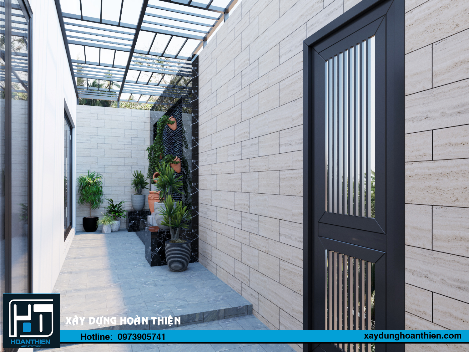 thiết kế biệt thự 2 tầng hiện đại