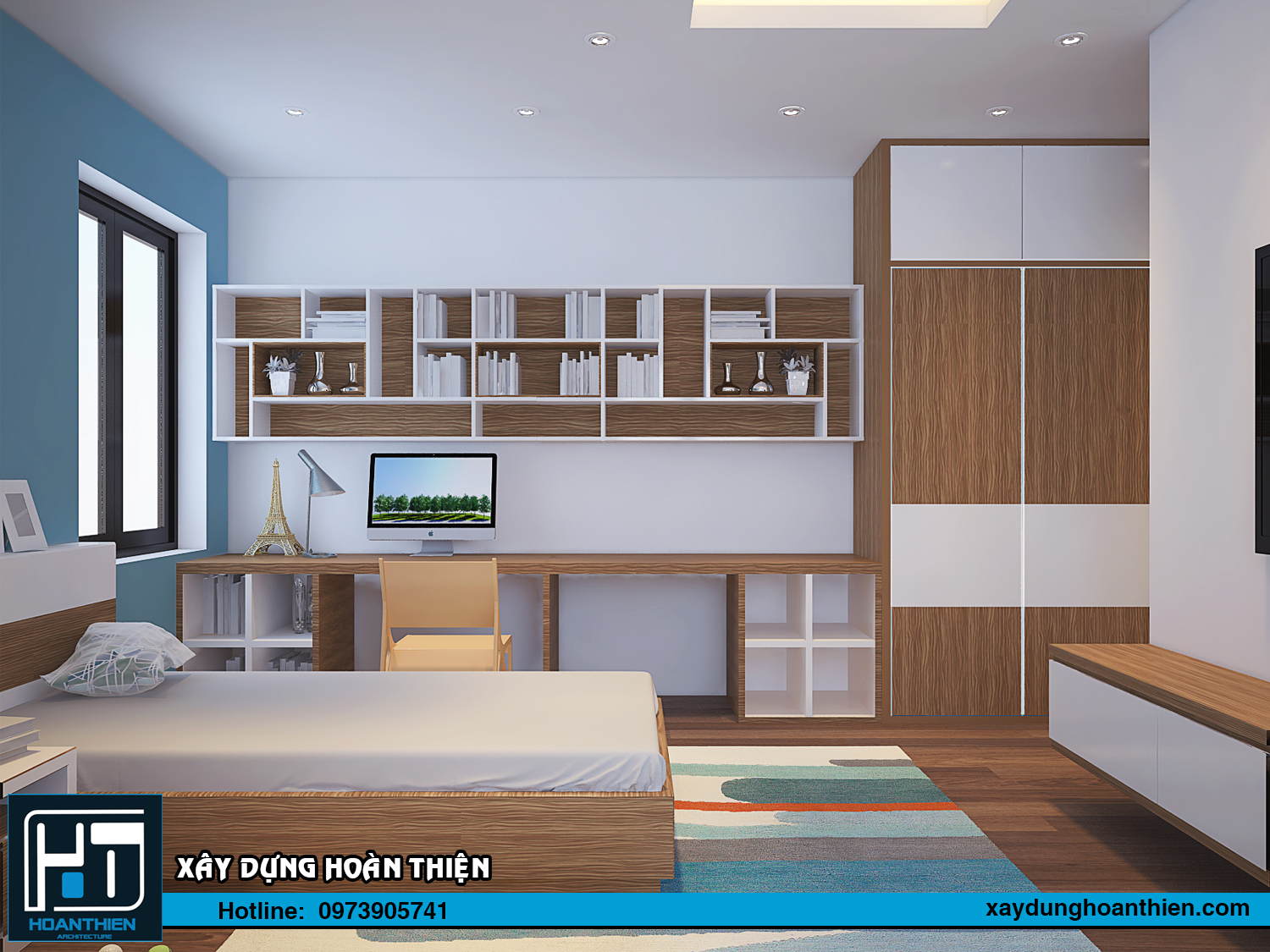 Thiết kế nhà ống 3 tầng hiện đại diện tích 5x20m tại Hải Phòng