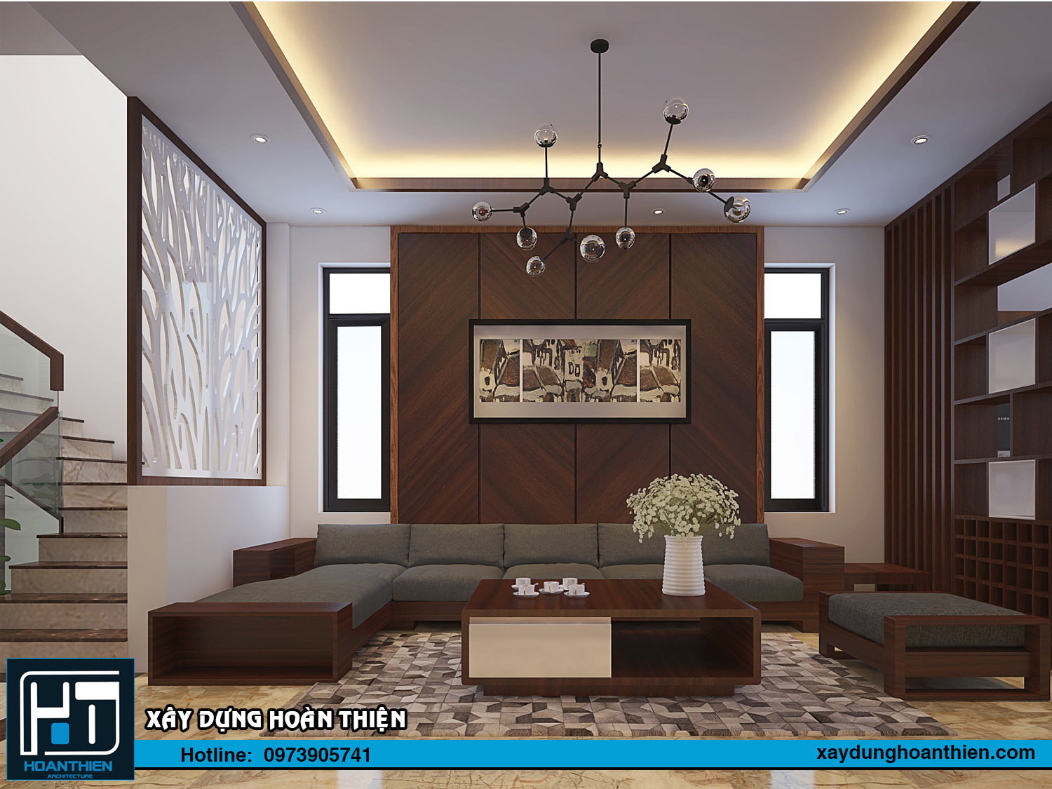 Thiết kế nhà ống 3 tầng hiện đại diện tích 5x20m tại Hải Phòng