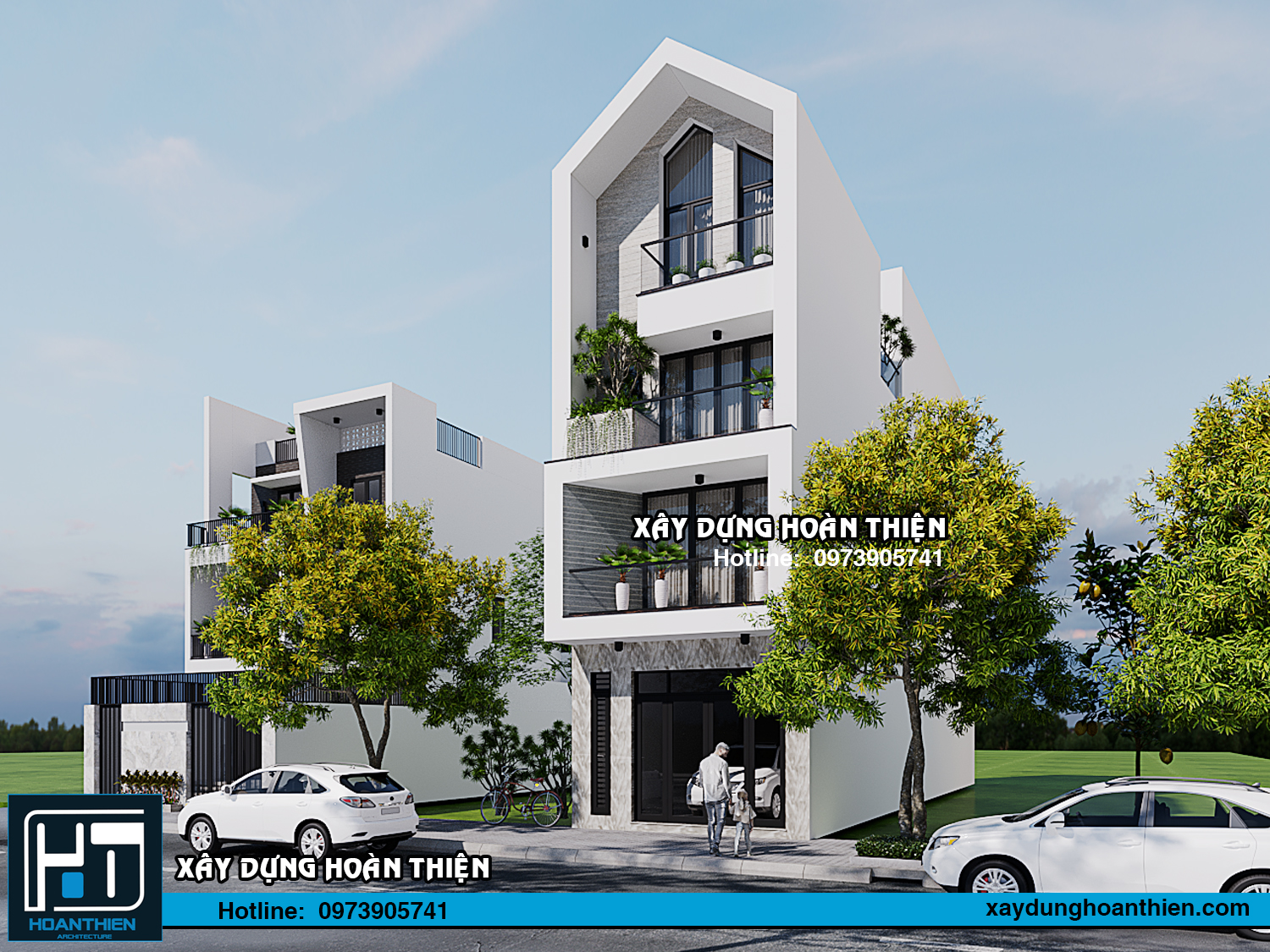 Mẫu nhà ống hiện đại 4 tầng 2023 tại Hải Phòng