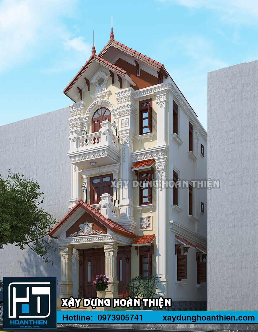 Nhà ống tân cổ điển 3 tầng