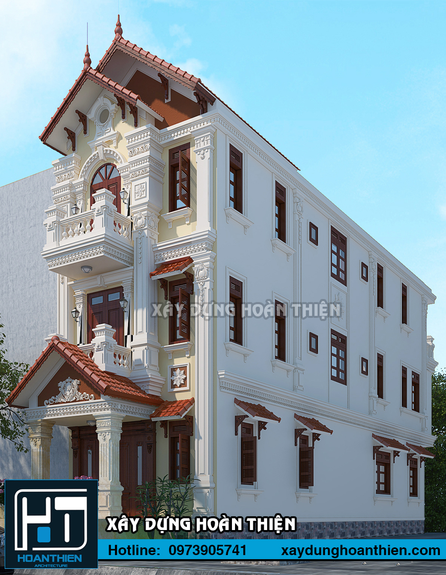 Nhà ống tân cổ điển 3 tầng