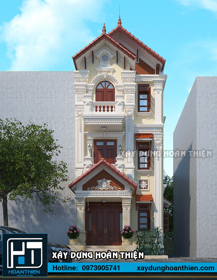 Nhà ống tân cổ điển 3 tầng