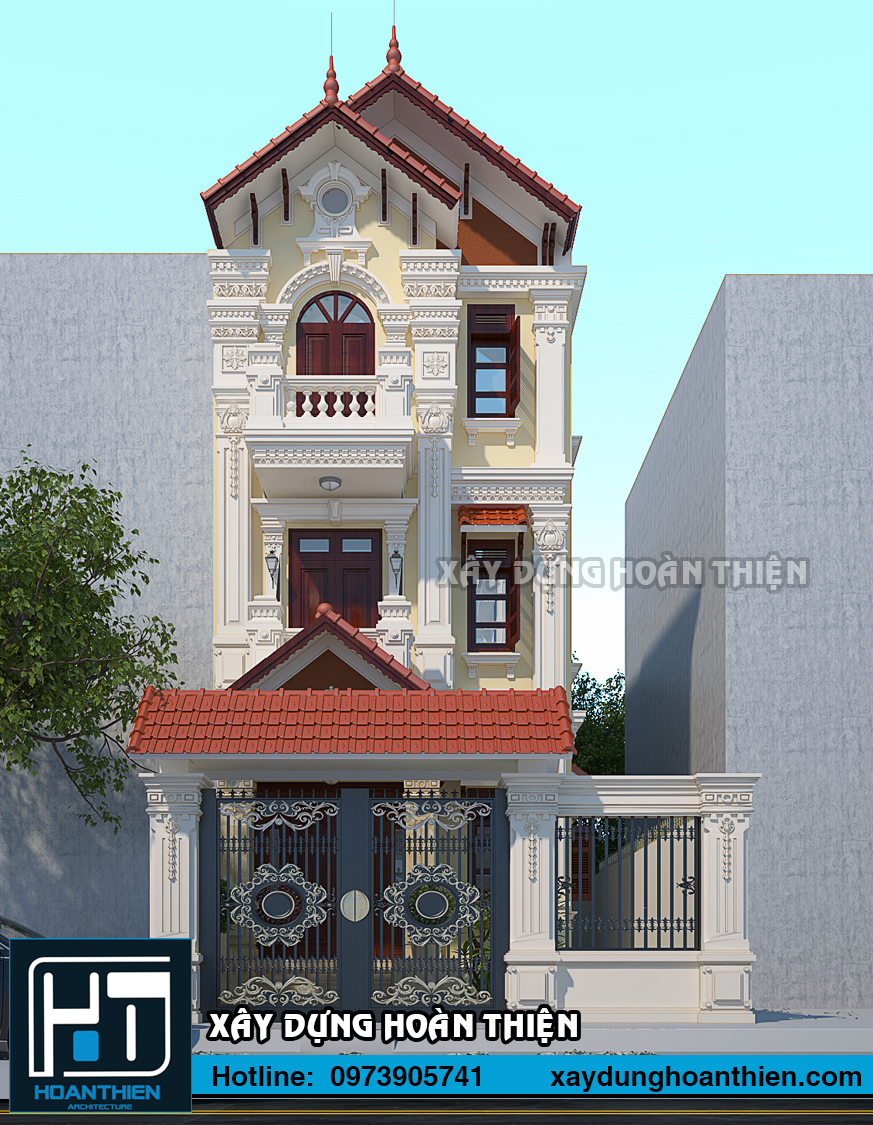 Nhà ống tân cổ điển 3 tầng