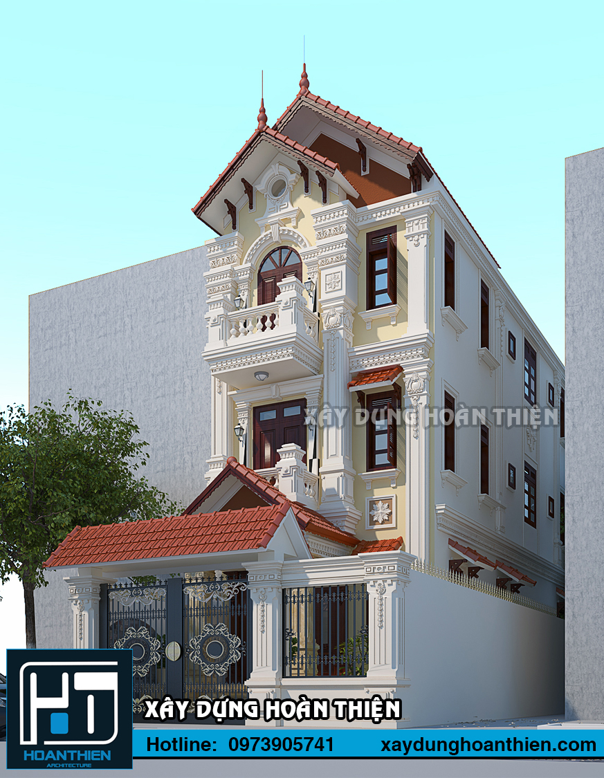 Nhà ống tân cổ điển 3 tầng