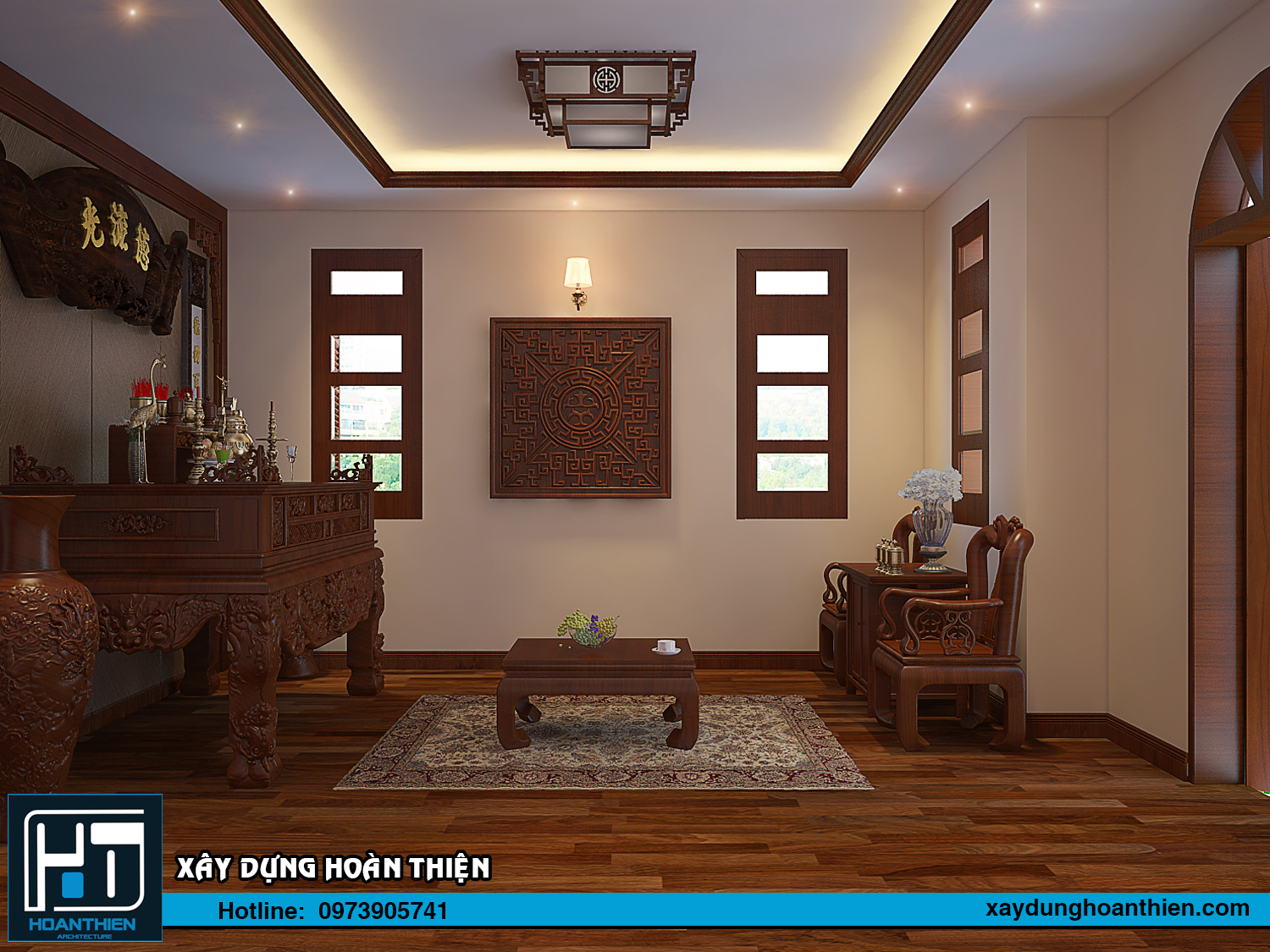 Nội thất nhà ống tân cổ điển 3 tầng