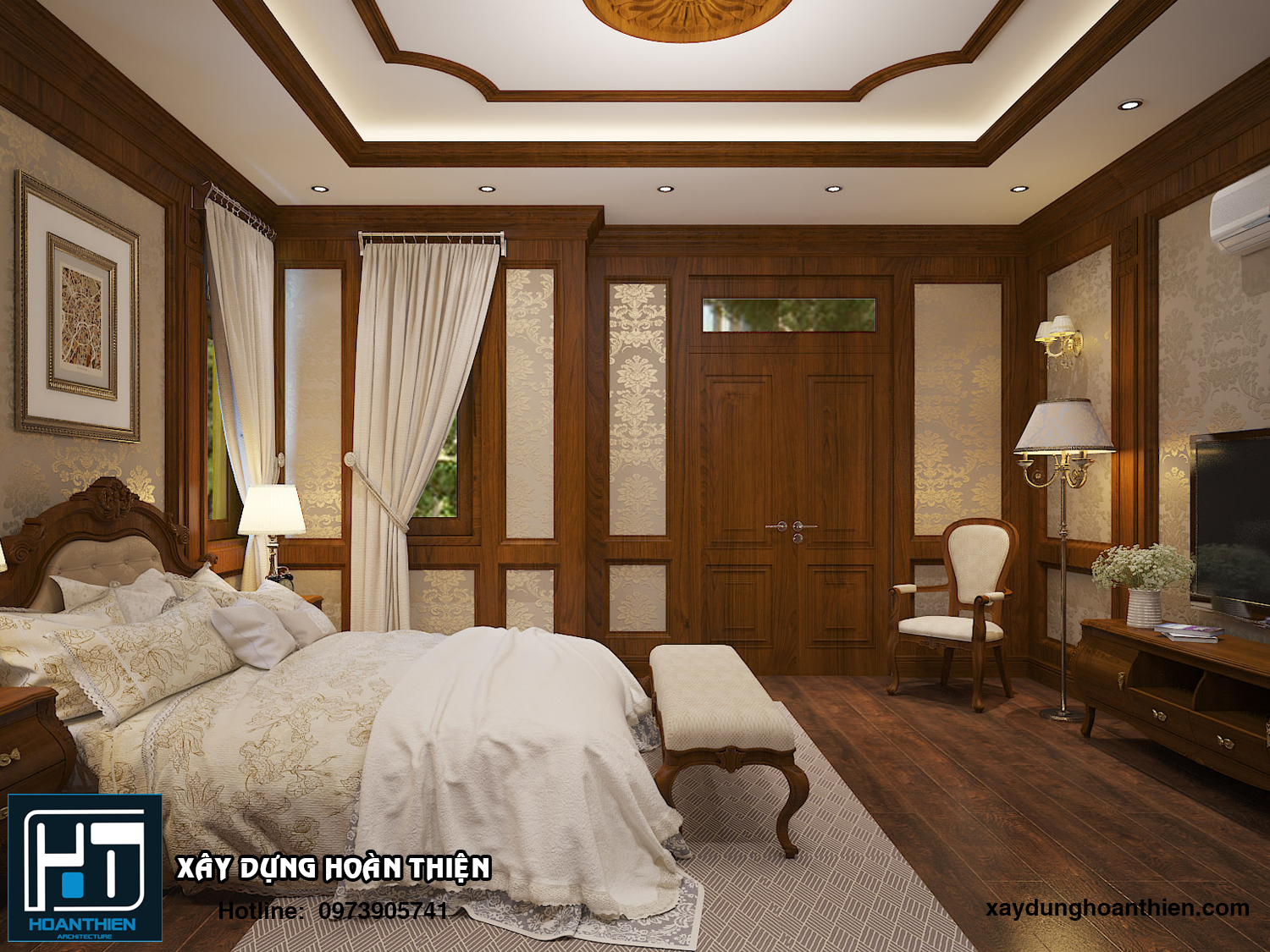 Nội thất nhà ống tân cổ điển 3 tầng