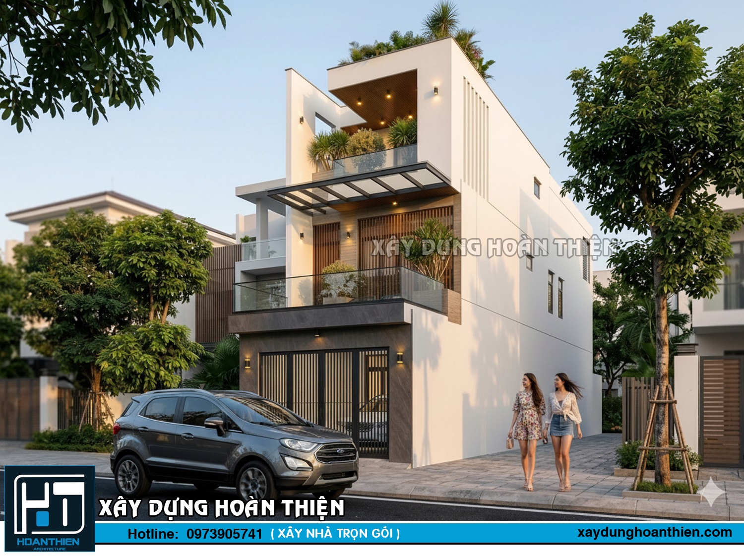 Thiết kế nhà ống 3 tầng hiện đại, tối ưu không gian sống Thiết kế nhà ống 3 tầng hiện đại, tối ưu không gian sống