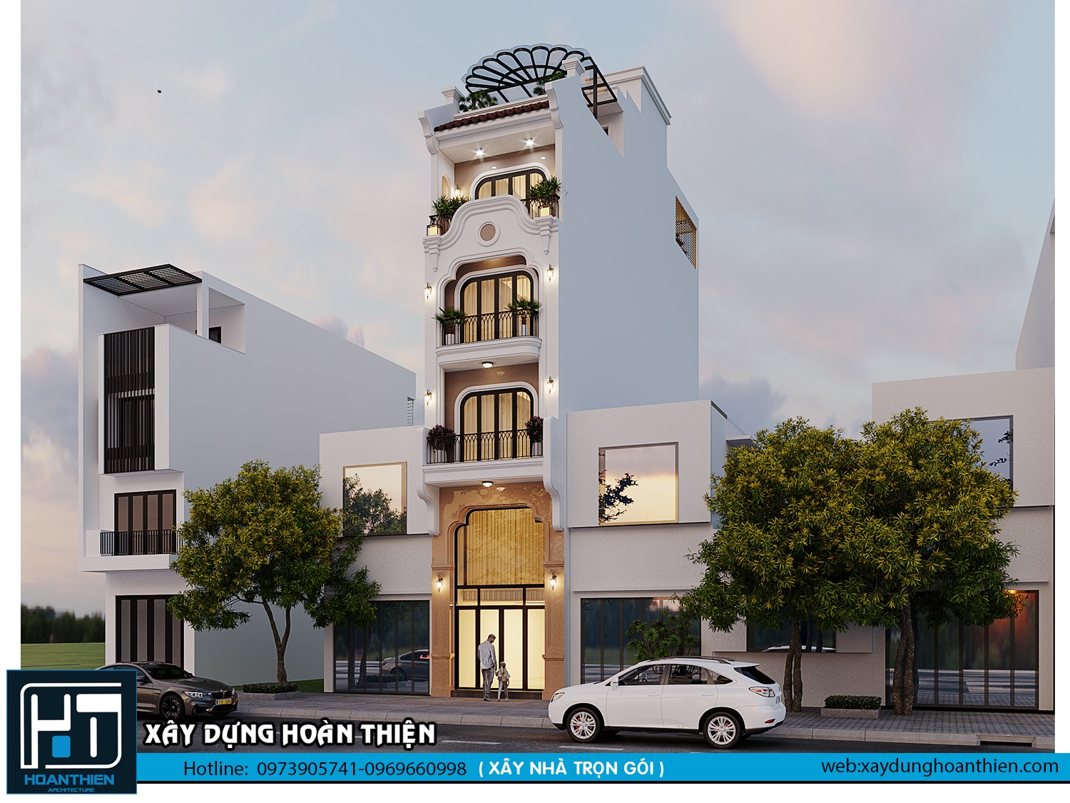 Thiết kế nhà ống phong cách indochine tại Hải Phòng Thiết kế nhà ống phong cách indochine tại Hải Phòng