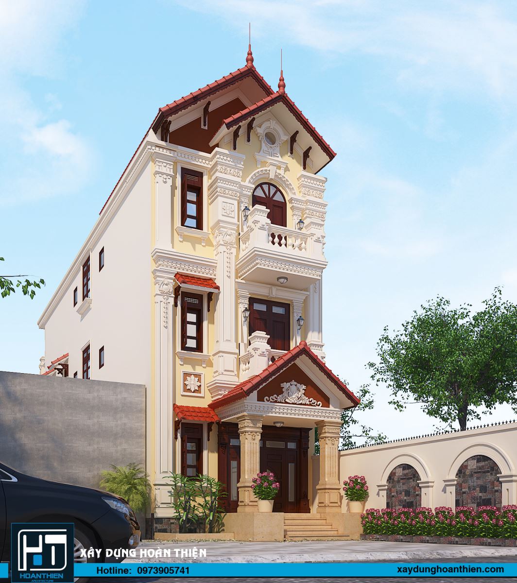 nhà phố 3 tầng tân cổ điển