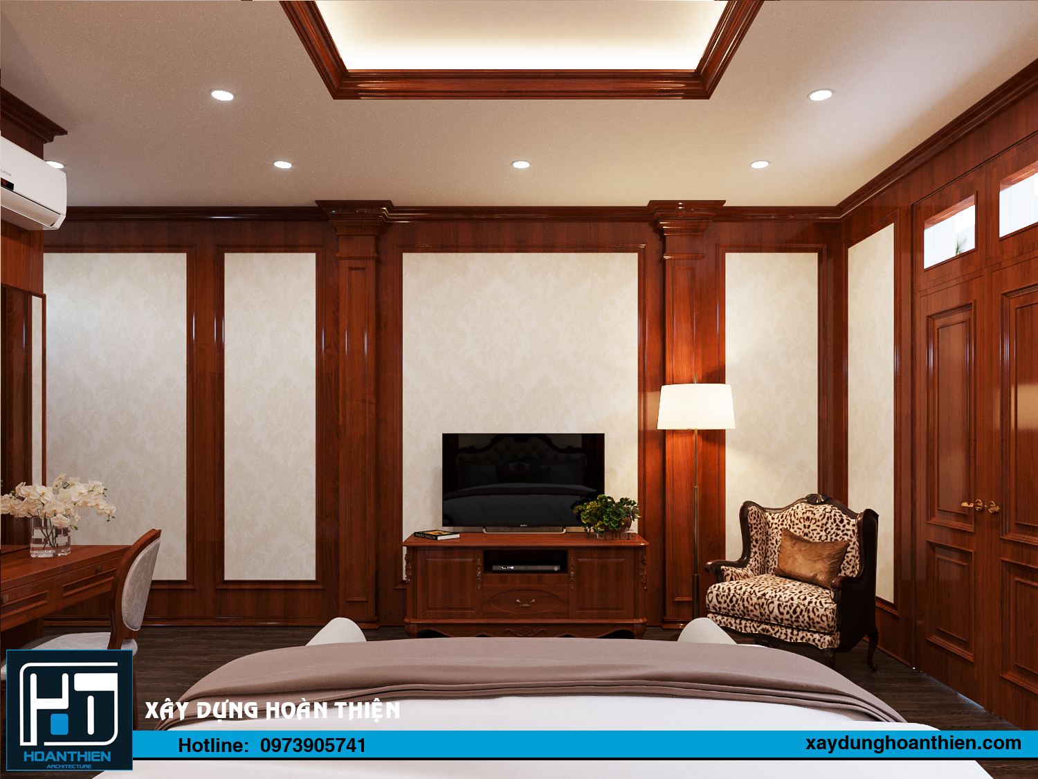 nội thất nhà phố 3 tầng tân cổ điển