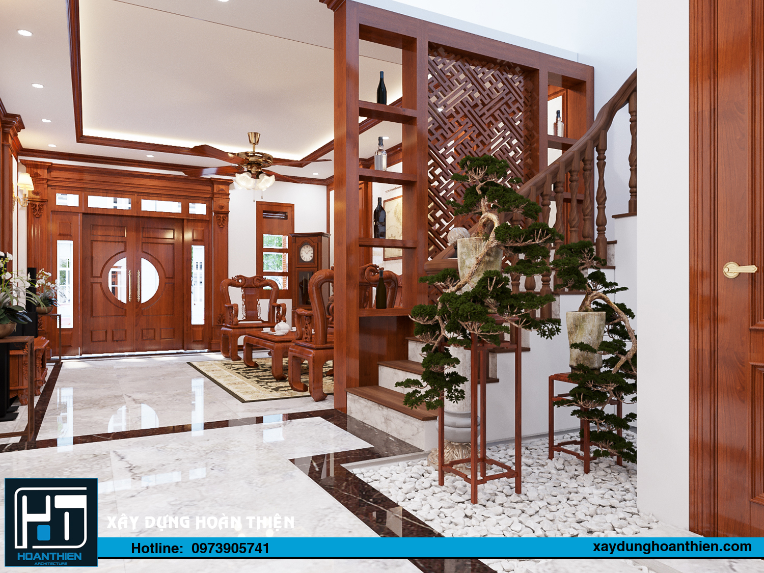 nội thất nhà phố 3 tầng tân cổ điển