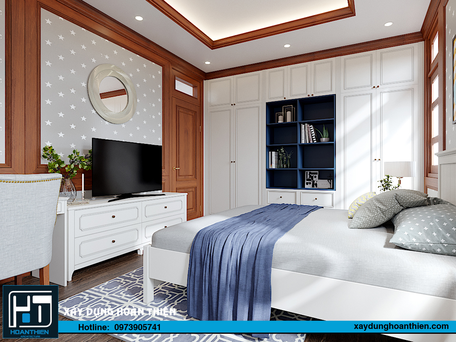 nội thất nhà phố 3 tầng tân cổ điển