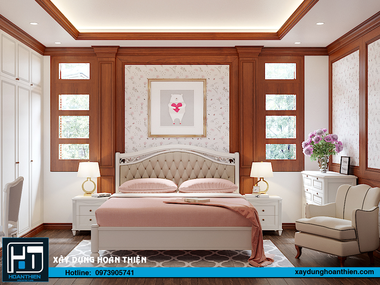 nội thất nhà phố 3 tầng tân cổ điển