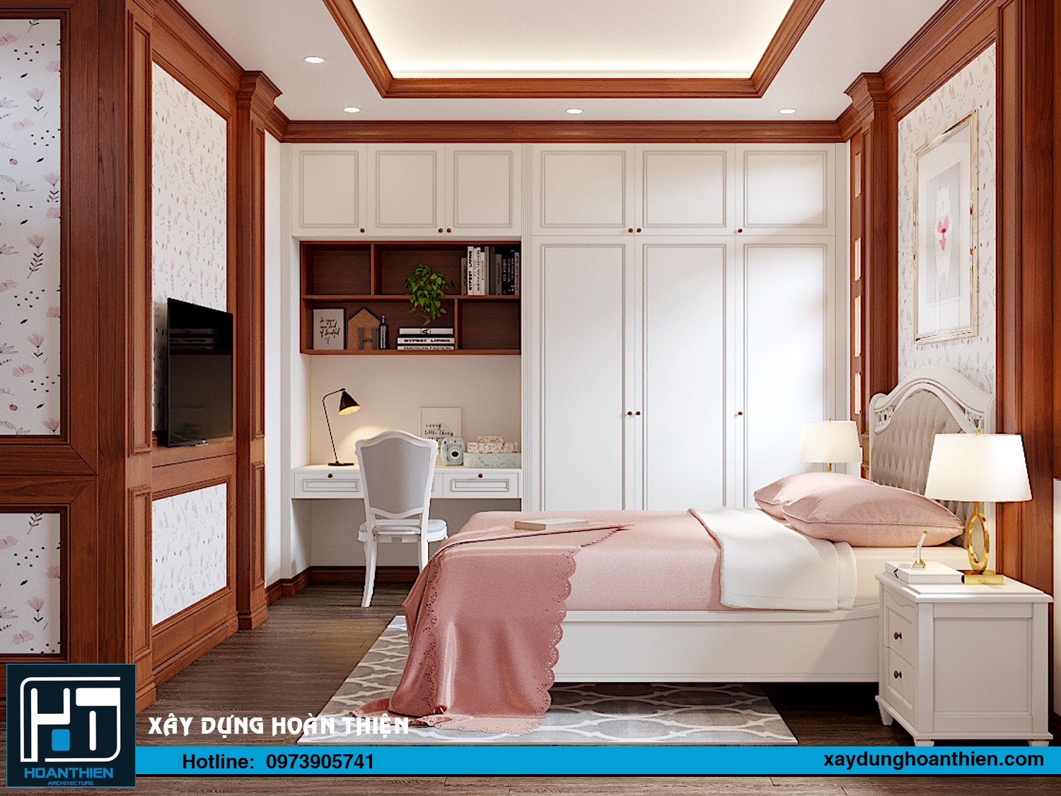 nội thất nhà phố 3 tầng tân cổ điển