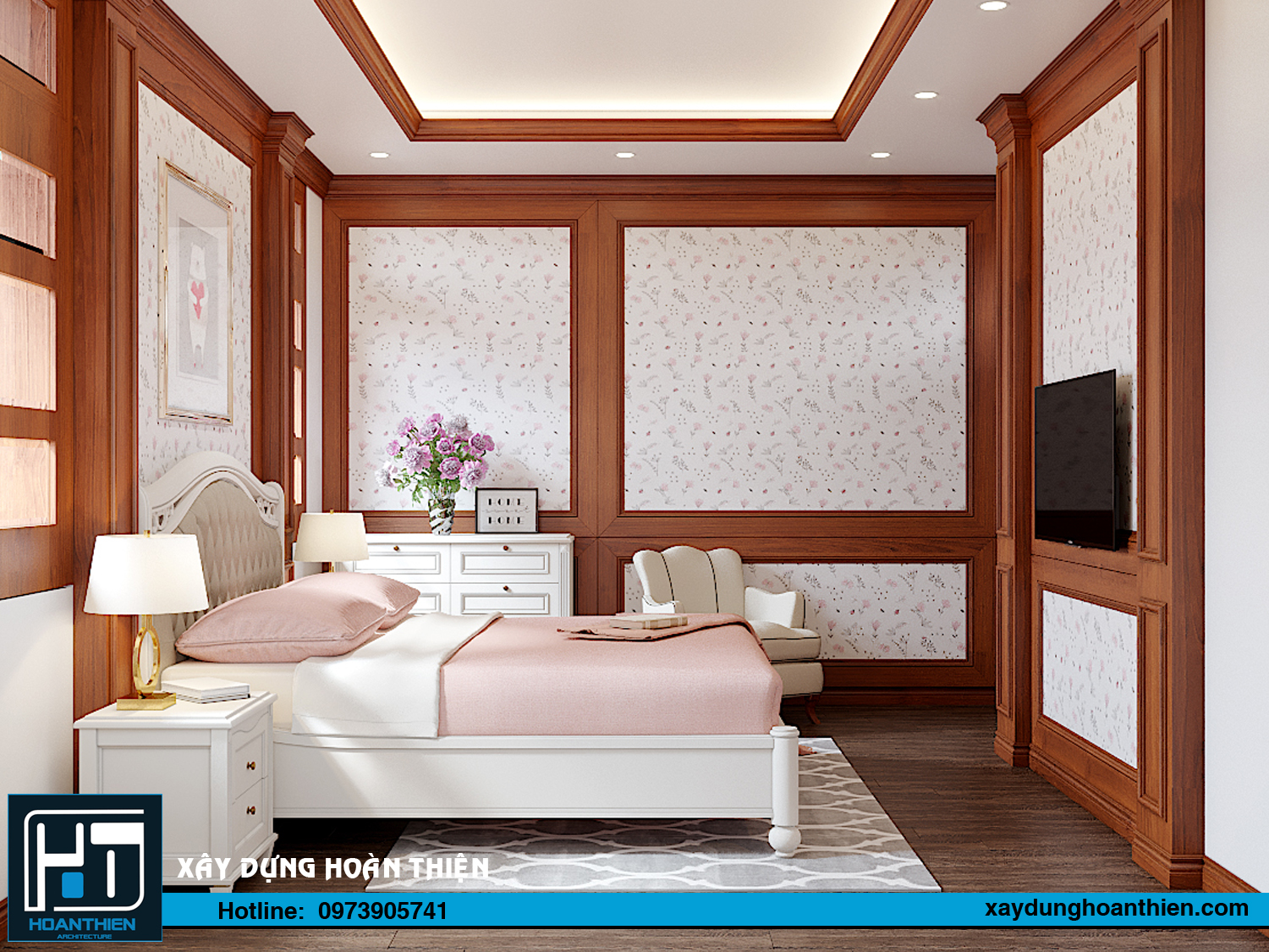 nội thất nhà phố 3 tầng tân cổ điển