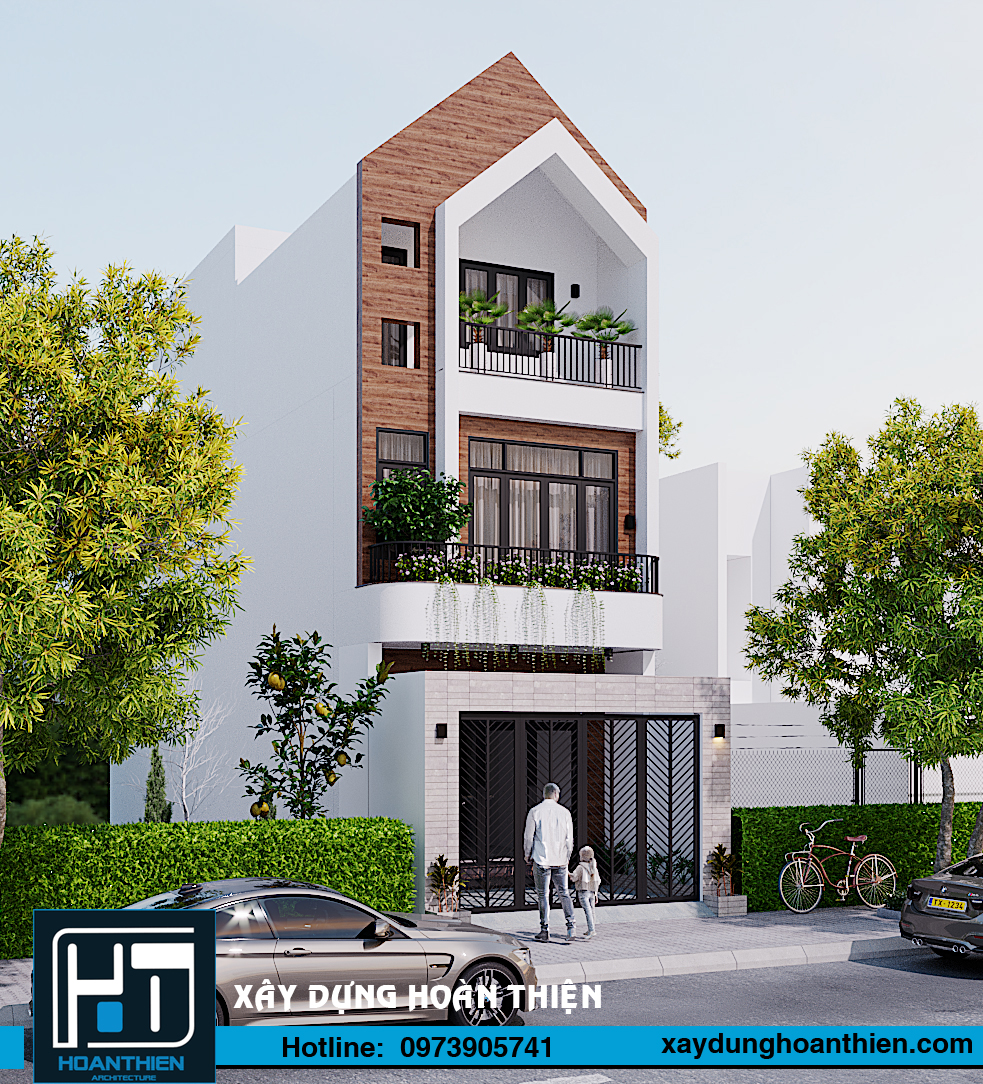 nhà phố hiện đại 3 tầng
