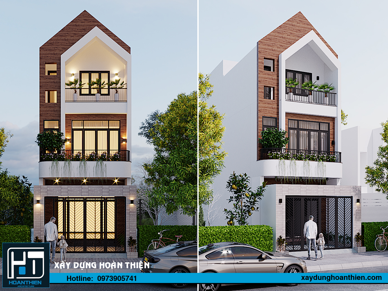 nhà phố hiện đại 3 tầng
