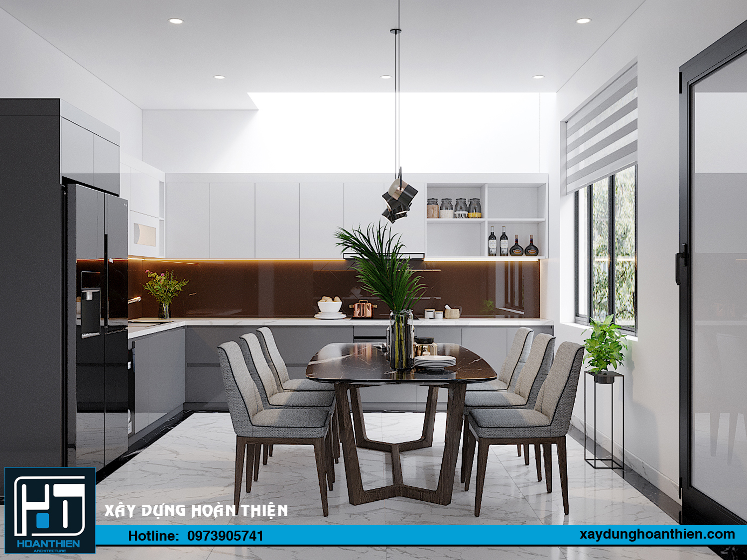 nội thất nhà phố hiện đại 3 tầng