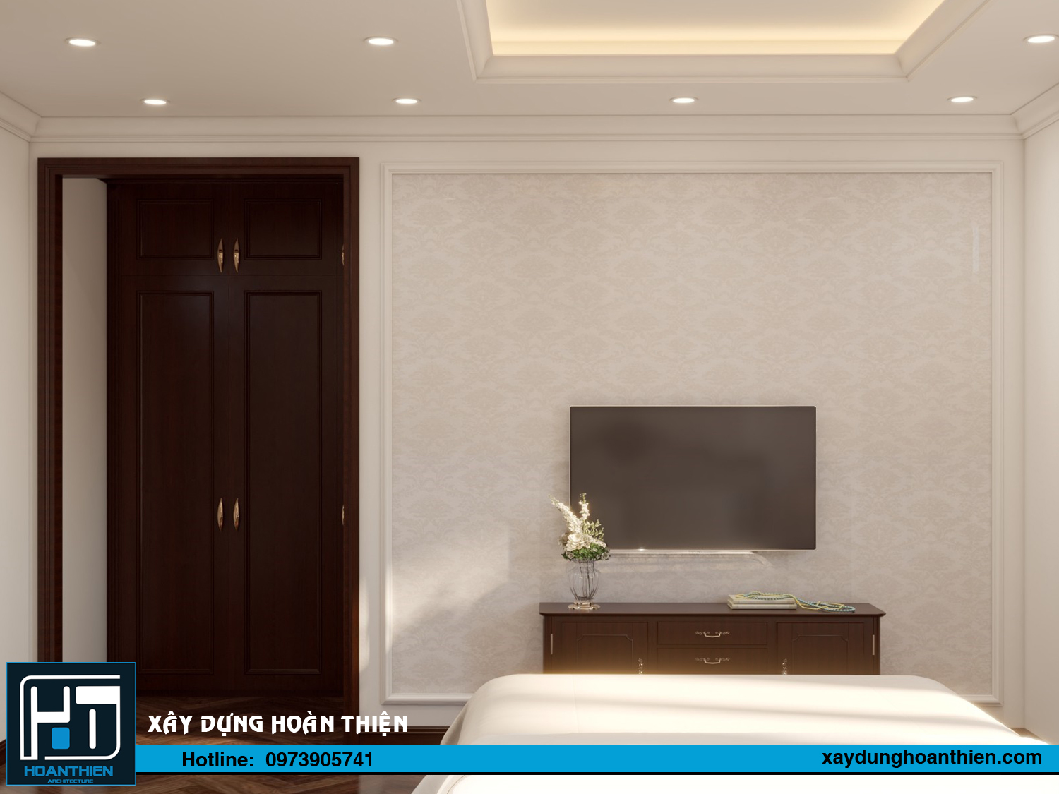 nội thất nhà phố tân cổ điển 3 tầng