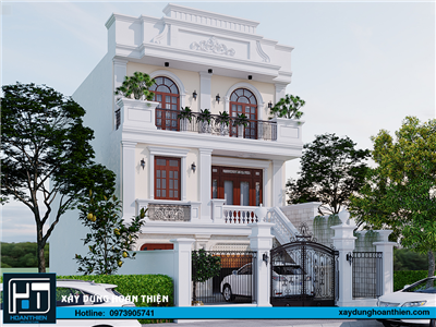 Thiết kế nội thất biệt thự tân cổ điển đẳng cấp tại Thái Nguyên